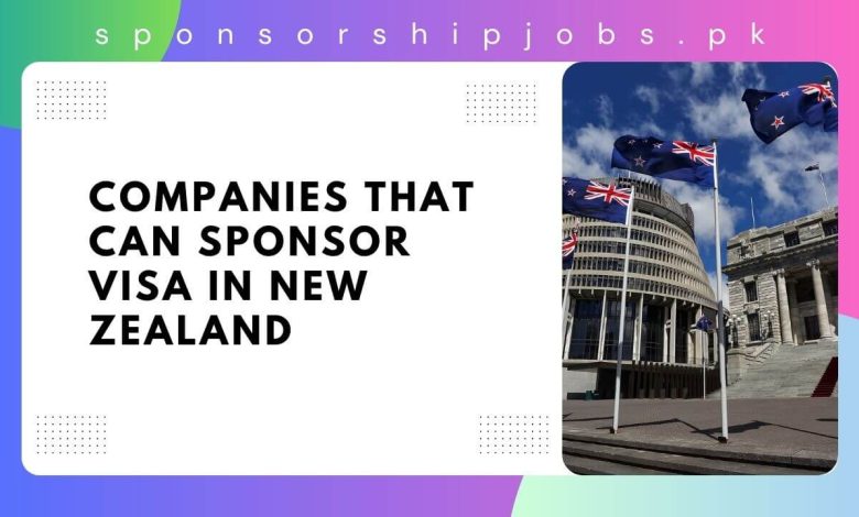 Companies that Can Sponsor Visa in New Zealand