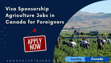 Visa Sponsorship Agriculture Jobs in Canada for Foreigners