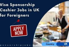 Visa Sponsorship Cashier Jobs in UK for Foreigners