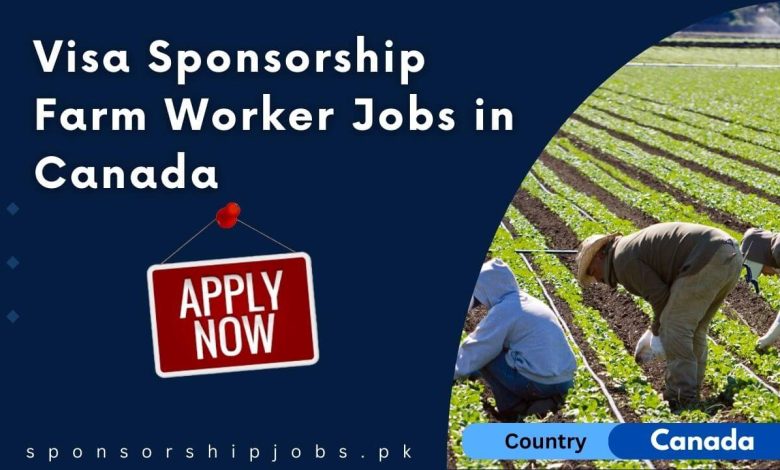 Visa Sponsorship Farm Worker Jobs in Canada