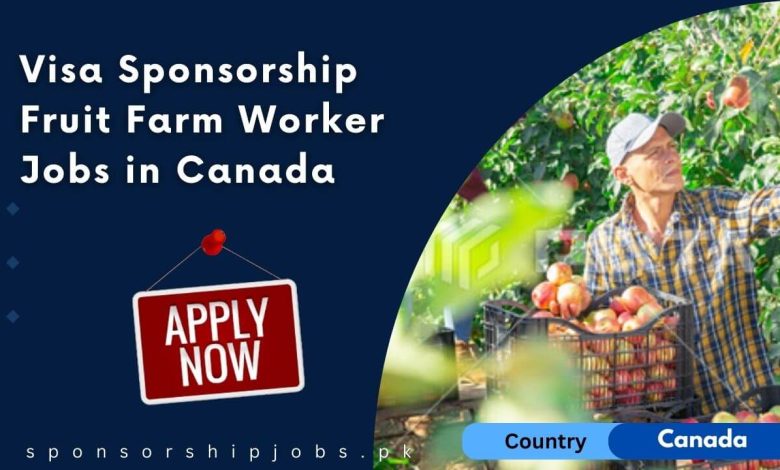 Visa Sponsorship Fruit Farm Worker Jobs in Canada