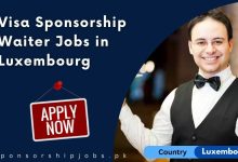 Visa Sponsorship Waiter Jobs in Luxembourg