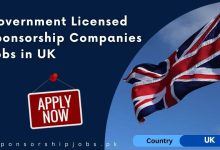 Government Licensed Sponsorship Companies Jobs in UK