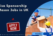 Visa Sponsorship Mason Jobs in UK