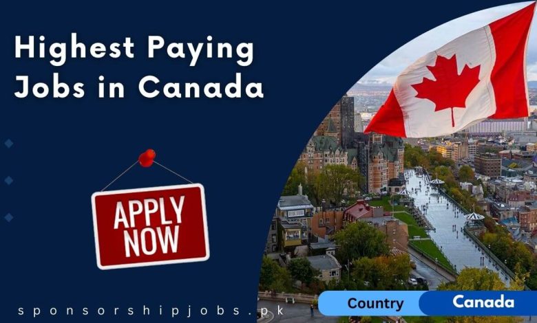 Highest Paying Jobs in Canada