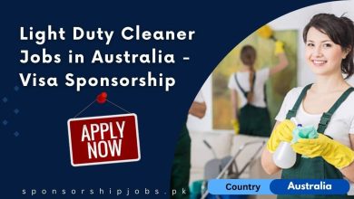 Light Duty Cleaner Jobs in Australia - Visa Sponsorship