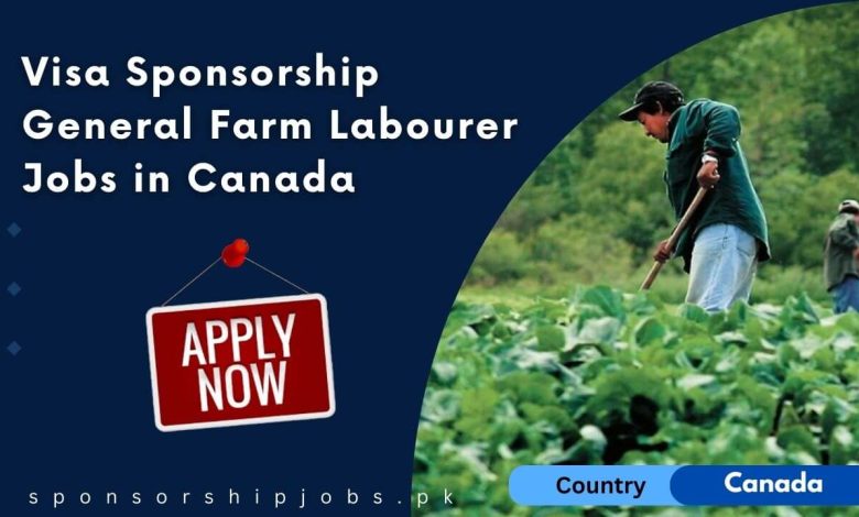 Visa Sponsorship General Farm Labourer Jobs in Canada