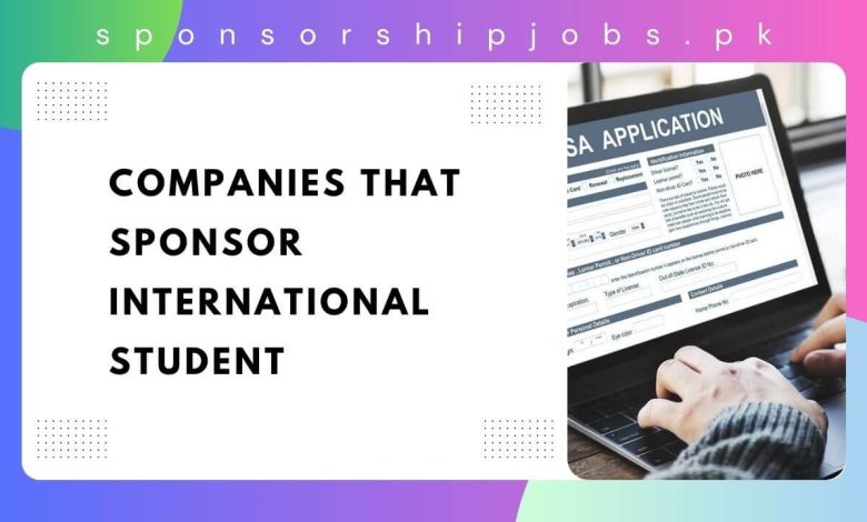 Companies that Sponsor International Student