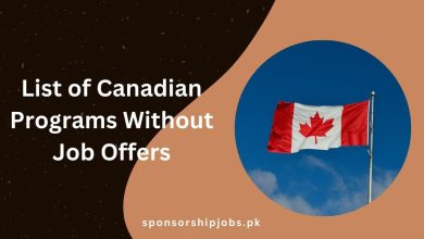 List of Canadian Programs Without Job Offers