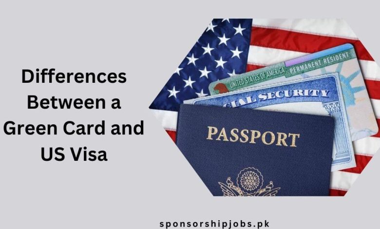 Differences Between a Green Card and US Visa