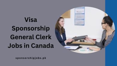 Visa Sponsorship General Clerk Jobs in Canada