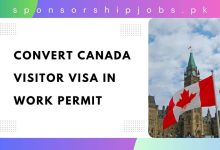 Convert Canada Visitor Visa in Work Permit