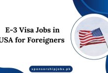 E-3 Visa Jobs in USA for Foreigners