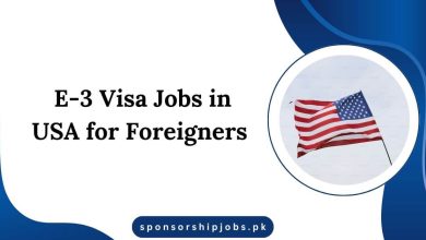 E-3 Visa Jobs in USA for Foreigners