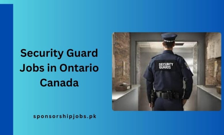 Security Guard Jobs in Ontario Canada