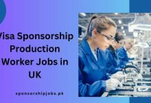 Visa Sponsorship Production Worker Jobs in UK