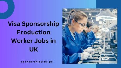 Visa Sponsorship Production Worker Jobs in UK