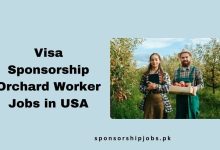 Visa Sponsorship Orchard Worker Jobs in USA