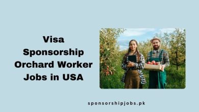 Visa Sponsorship Orchard Worker Jobs in USA