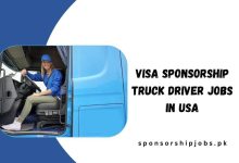 Visa Sponsorship Truck Driver Jobs in USA