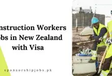 Construction Workers Jobs in New Zealand with Visa