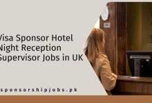 Visa Sponsor Hotel Night Reception Supervisor Jobs in UK