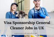 Visa Sponsorship General Cleaner Jobs in UK
