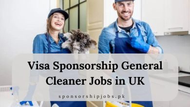 Visa Sponsorship General Cleaner Jobs in UK