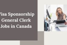 Visa Sponsorship General Clerk Jobs in Canada