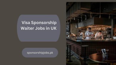 Visa Sponsorship Waiter Jobs in UK