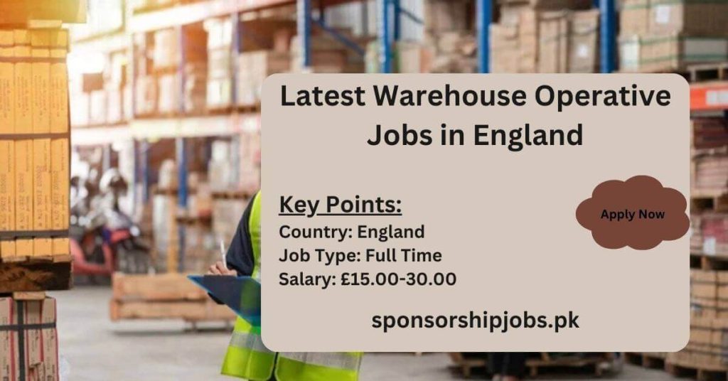 Latest Warehouse Operative Jobs in England