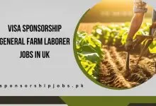 Visa Sponsorship General Farm Laborer Jobs in UK
