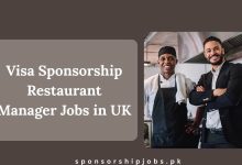 Visa Sponsorship Restaurant Manager Jobs in UK