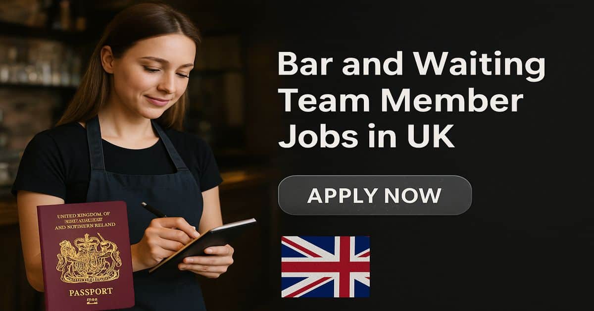 Bar and Waiting Team Member Jobs in UK