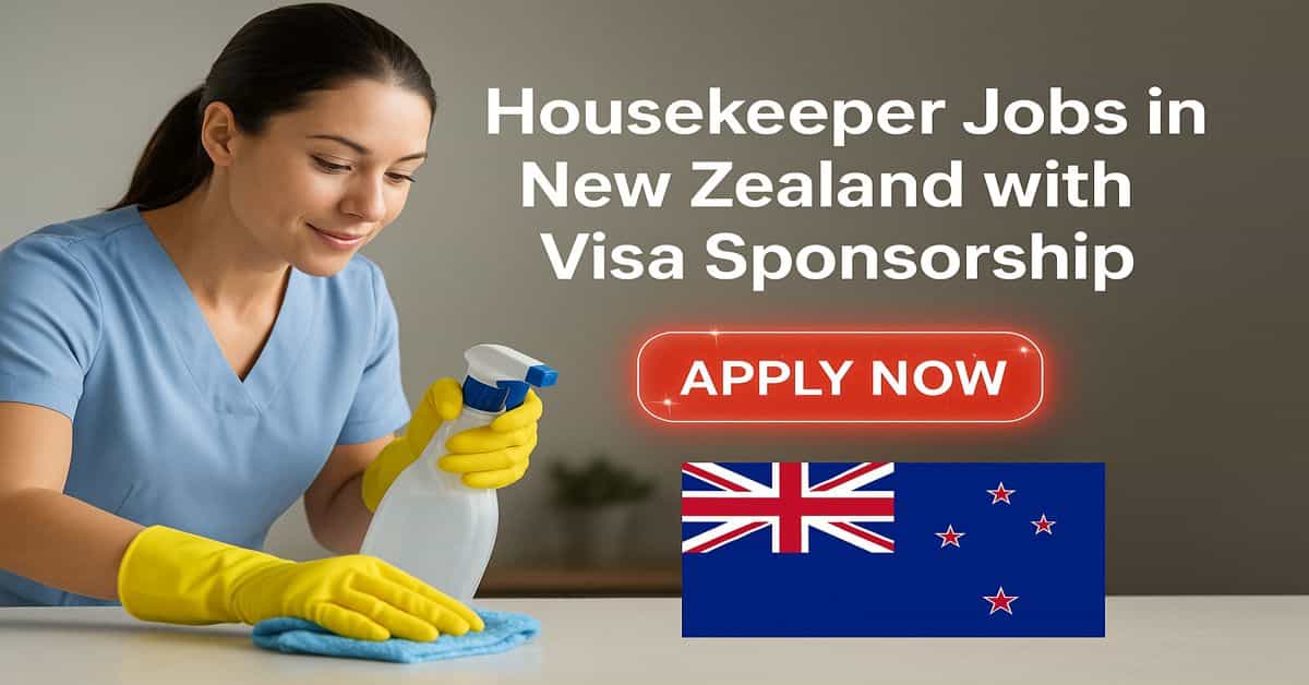 Housekeeper Jobs in New Zealand with Visa Sponsorship