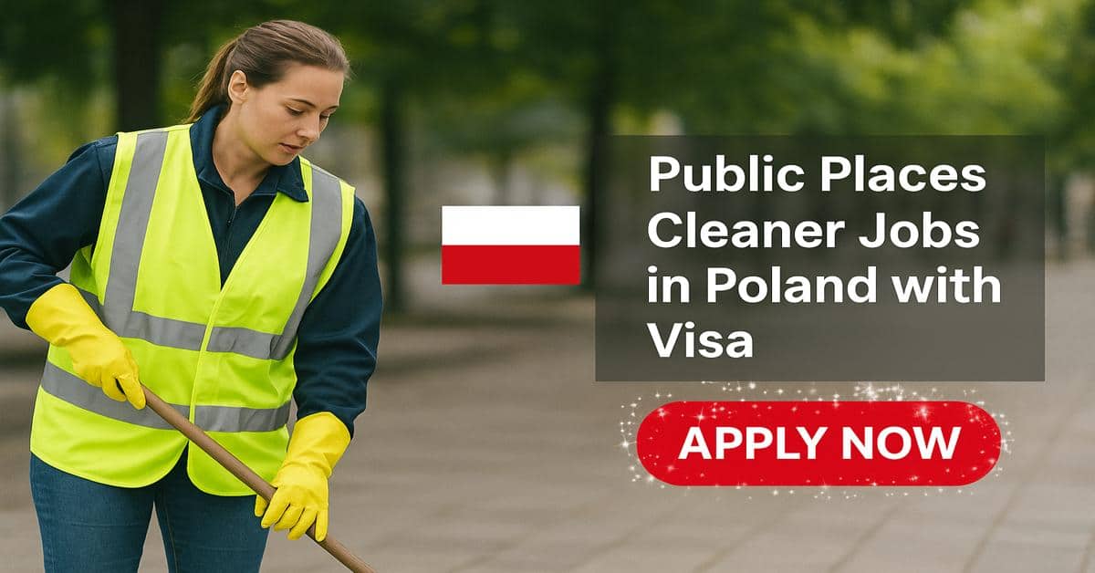 Public Places Cleaner Jobs in Poland with Visa