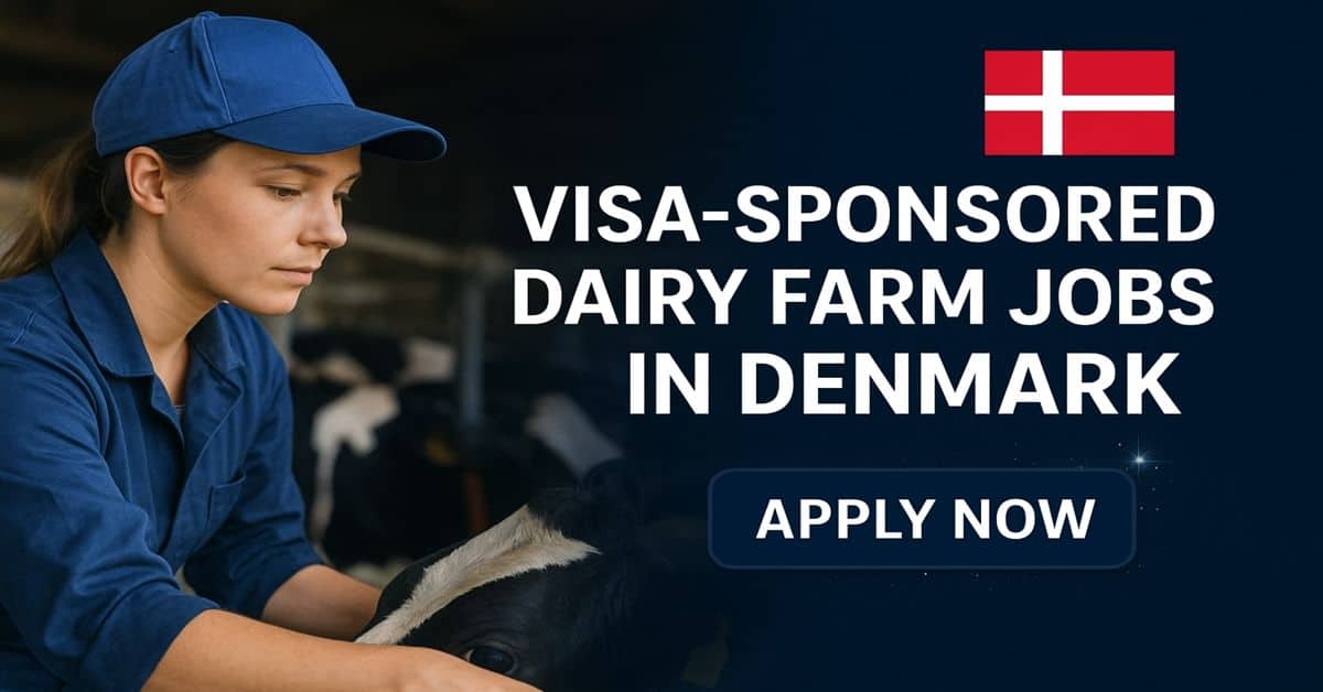 Visa-Sponsored Dairy Farm Jobs in Denmark