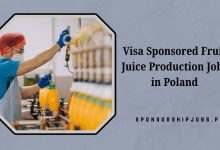 Visa Sponsored Fruit Juice Production Jobs in Poland
