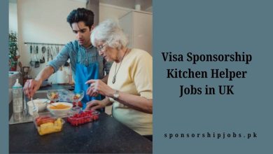 Visa Sponsorship Kitchen Helper Jobs in UK