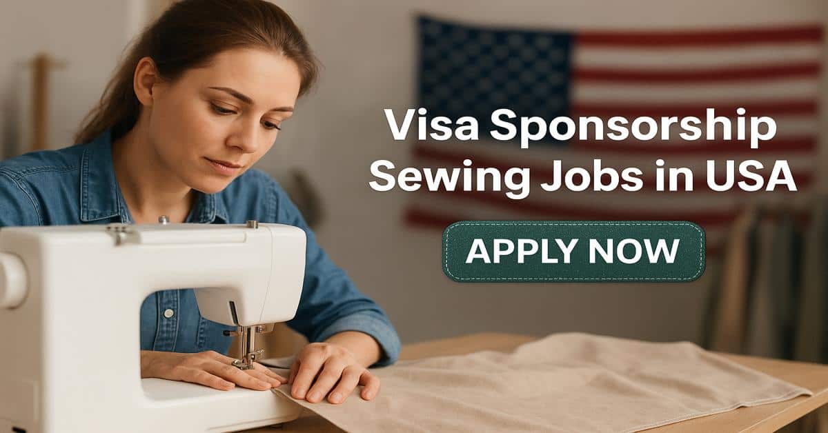 Visa Sponsorship Sewing Jobs in USA