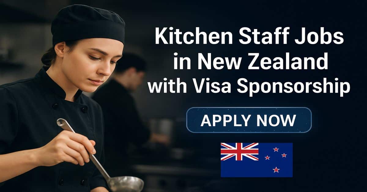 Kitchen Staff Jobs in New Zealand with Visa Sponsorship