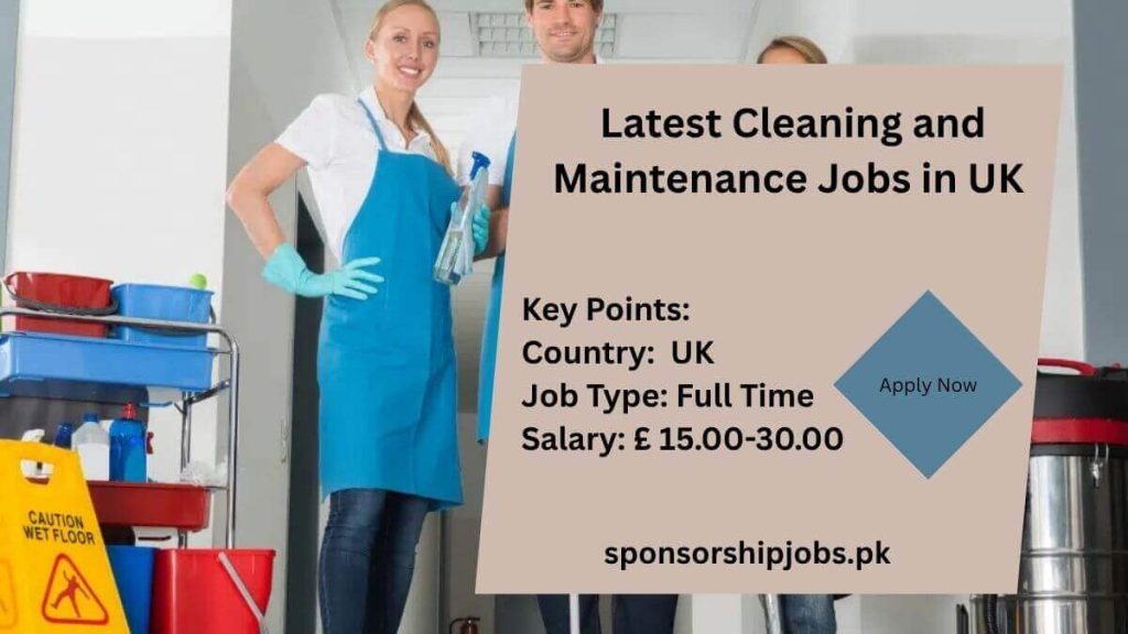 Latest Cleaning and Maintenance Jobs in UK