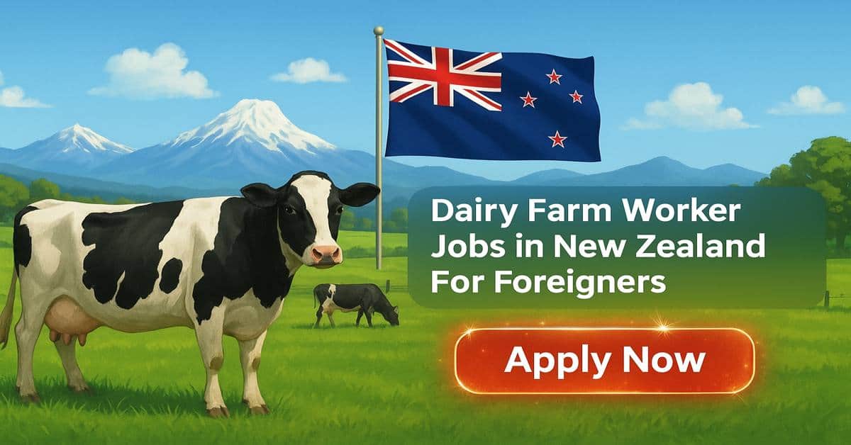 Dairy Farm Worker Jobs in New Zealand For Foreigners