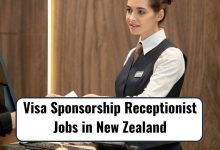 Visa Sponsorship Receptionist Jobs in New Zealand